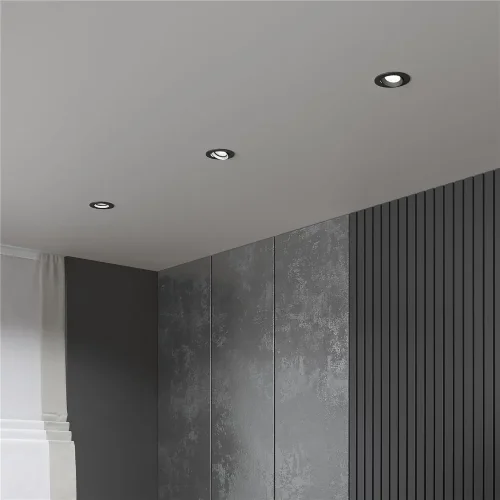 Светильник встраиваемый светодиодный Even черный 25094/LED - фото 5