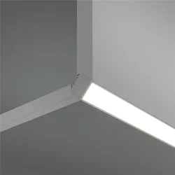 Алюминиевый профиль встраиваемый скрытого монтажа 50×22 (Серебро, 2 м), ALM-5022-S-2M (Серебро)