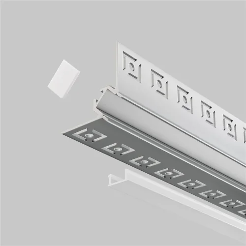 Алюминиевый профиль встраиваемый скрытого монтажа 50×22 (Серебро, 2 м), ALM-5022-S-2M (Серебро) - фото 3