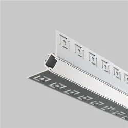 Алюминиевый профиль встраиваемый скрытого монтажа 50x22 (Серебро, 2 м), ALM-5022-S-2M (Серебро) ALM-5022-S-2M