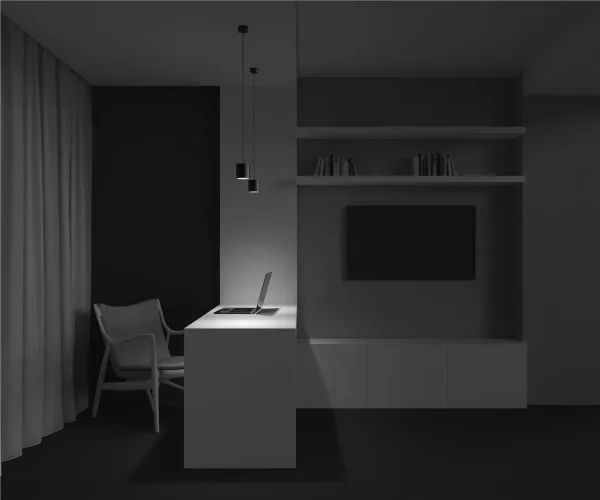 Подвесной светильник Polar GX53 1x12Вт (Черный) - фото 8