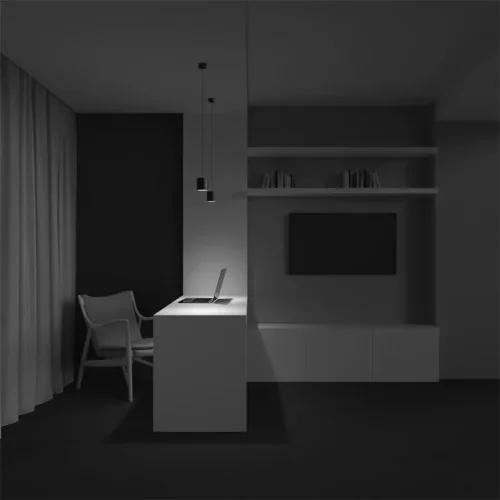 Подвесной светильник Polar GX53 1x12Вт (Черный) - фото 19