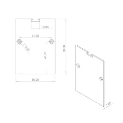 Заглушка для профиля LC-LP-7050 (179)