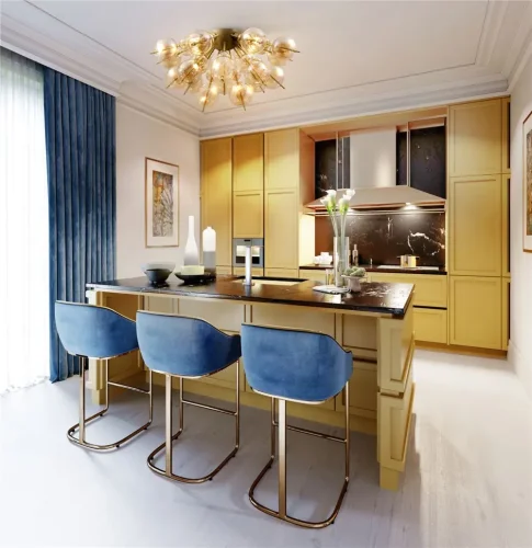 Потолочный светильник Bolla E27x4 (Латунь) - фото 8