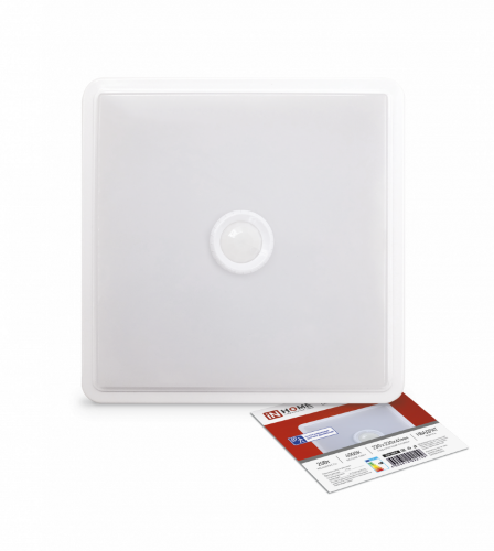 Светильник светодиодный СПБ-2Д-КВАДРАТ 20Вт 4000К 1400Лм 230мм с датчиком белый IN HOME - Фото 2