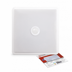 Светильник светодиодный СПБ-2Д-КВАДРАТ 20Вт 4000К 1400Лм 230мм с датчиком белый IN HOME