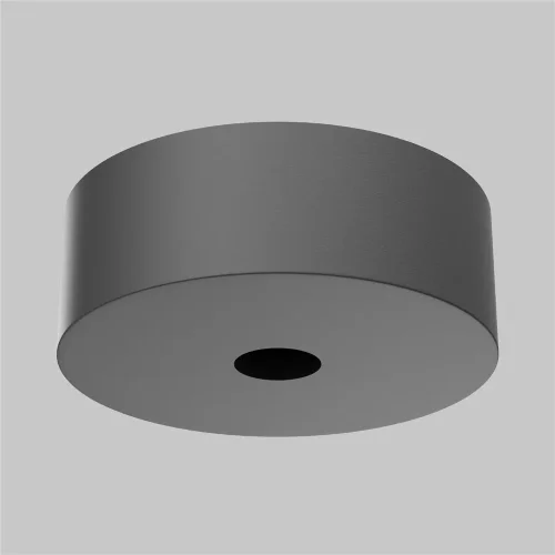 Накладная потолочная чаша для вертикального шинопровода (Черный) TRA234SCB-B - фото 2