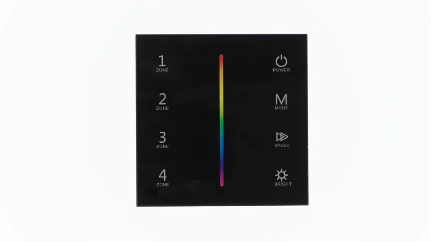 Сенсорная панель T13-1 Black IC76 (220V, RGB, 4 zone, DMX512, RF 2.4GHz) - фото I