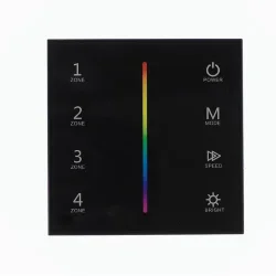 Сенсорная панель T13-1 Black IC76 (220V, RGB, 4 zone, DMX512, RF 2.4GHz)