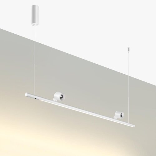 Светильник подвесной светодиодный диммируемый со сменой режимов работы (управление сенсор) «Novotech» 359308, серия: FERMO (крепление на планке). Фото 2.