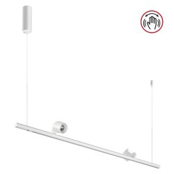 Светильник подвесной светодиодный диммируемый со сменой режимов работы (управление сенсор) «Novotech» 359308, серия: FERMO (крепление на планке)