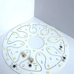 Светодиодная матрица 5730, 24+24 led, 220V, 12+12W, Ф185/161mm, D207, warm white