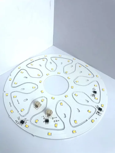 Светодиодная матрица 5730, 24+24 led, 220V, 12+12W, Ф185/161mm, D207, warm white - фото 4.