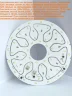 Светодиодная матрица 5730, 24+24 led, 220V, 12+12W, Ф185/161mm, D207, warm white - фото.