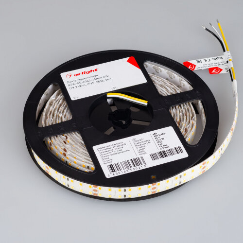 Светодиодная лента герметичная RTW-SE-А240-15mm 24V White-MIX (19.2 W/m, IP65, 2835, 5m) (Arlight, Изменяемая ЦТ) 020560(2) - фото 4