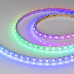 Светодиодная лента герметичная SPI-Р-В60-12mm 12V RGB-РХ1-ВРТ (8 W/m, IP66, 5060, 5m) (Arlight, бегущий огонь) 041615(1)