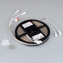 Светодиодная лента герметичная SPI-Р-В60-12mm 12V RGB-РХ1-ВРТ (8 W/m, IP66, 5060, 5m) (Arlight, бегущий огонь) 041615(1)