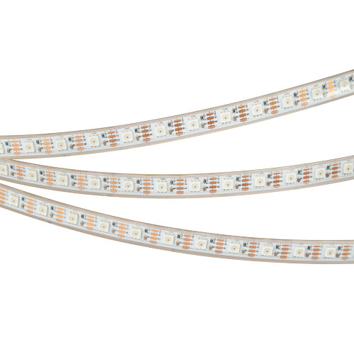 Светодиодная лента герметичная SPI-Р-В60-12mm 12V RGB-РХ1-ВРТ (8 W/m, IP66, 5060, 5m) (Arlight, бегущий огонь) 041615(1) - фото 2