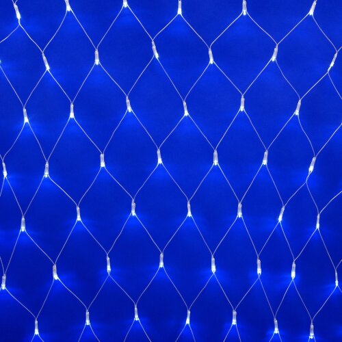 ULD-N1515-96-STK WHITE IP44 Сетка светодиодная со статическим свечением, 1.5х1.5м, Соединяемая, 96 светодиодов, Белый свет, Провод прозрачный, TM Uniel - фото 2