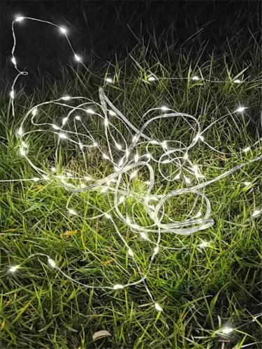 Гирлянда светодиодная 10м 100LED на солнечной батарее аккум. NI-MH 300мА.ч КОСМОС KOC_SOL197 - фото