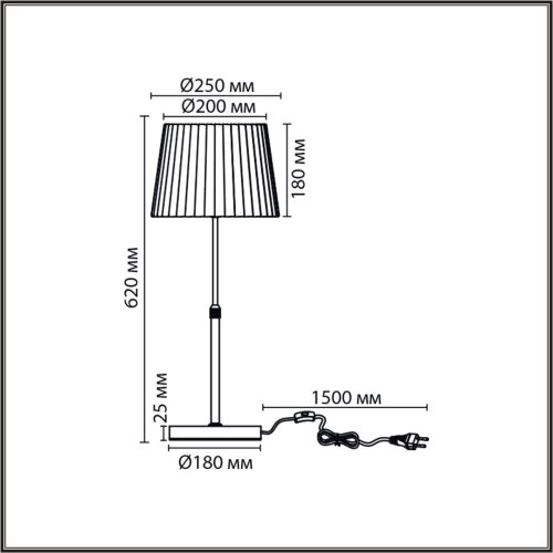 Настольная лампа «LUMION» 8302/1T, серия: TUNE. Фото 3.