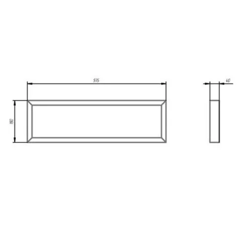 Светильник светодиодный 18Вт 4000К 1890лм 595х180х40 SPO-950-3-40K-018 матов. ЭРА Б0051631 - фото 3