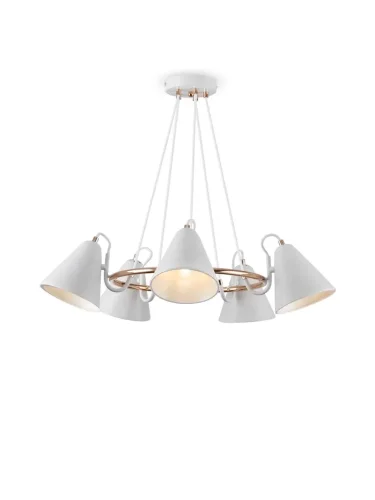 Люстра Freya FR8001PL-05WG (Белый с Золотом) - фото