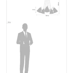 Люстра Freya FR8001PL-05WG (Белый с Золотом)