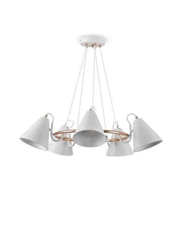 Люстра Freya FR8001PL-05WG (Белый с Золотом) - фото 8