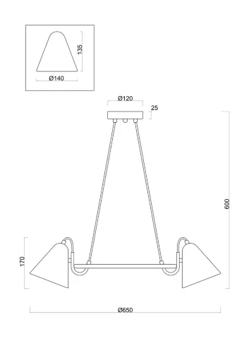 Люстра Рынок Фальке / Falke Market (Белый с Золотом) FR8001PL-05WG - фото 3