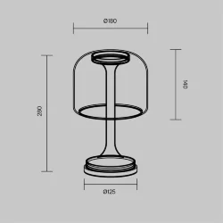 Настольный светильник Spirito 3000K 13Вт (Золото)