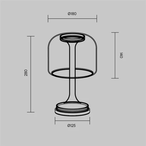 Настольный светильник Spirito 3000K 13Вт (Золото) - фото 7