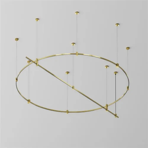 Шинопровод круглый из полукругов 1500мм Flarity латунь (Латунь) - фото 6