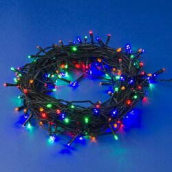 ULD-S1000-100-DGA MULTI IP20 Гирлянда светодиодная, 10м, 100 светодиодов, Разноцветный свет, Провод зеленый