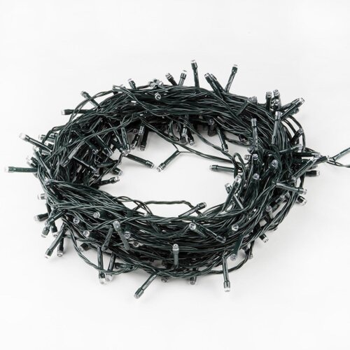 ULD-S1000-100-DGA MULTI IP20 Гирлянда светодиодная, 10м, 100 светодиодов, Разноцветный свет, Провод зеленый - фото 4