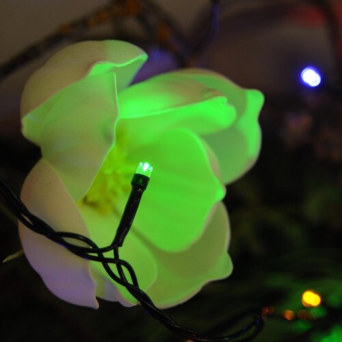 ULD-S1000-100-DGA MULTI IP20 Гирлянда светодиодная, 10м, 100 светодиодов, Разноцветный свет, Провод зеленый - фото 8