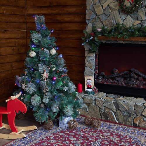 ULD-S1000-100-DGA MULTI IP20 Гирлянда светодиодная, 10м, 100 светодиодов, Разноцветный свет, Провод зеленый - фото 5