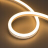 Светодиодная лента герметичная MOONLIGHT-SIDE-A140-12x24mm 24V Warm2700 (9.6 W/m, IP68, 5m, wire x2) (Arlight, Вывод прямой, 3 года) 042798 - фото