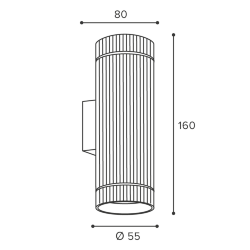 Светильник WOLTA WSL-GU10/W18WG-2 под лампу GU10 Белый / золотой NIMB