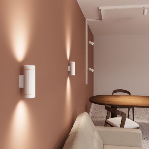 Светильник WOLTA WSL-GU10/W18WG-2 под лампу GU10 Белый / золотой NIMB - фото 4.