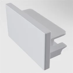 Заглушка торцевая 1шт Unity накладной белый (Белый) TRA001EC-11W