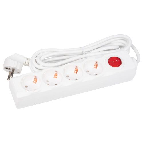 S-GCD4-3B Удлинитель Uniel серии Стандарт, с-з, 4 гн., шнур 3 м, выкл. - фото 3