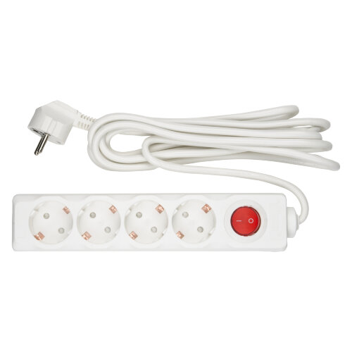 S-GCD4-3B Удлинитель Uniel серии Стандарт, с-з, 4 гн., шнур 3 м, выкл. - фото 5