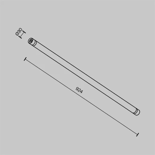 Соединитель для модульной системы Shelf 924мм (Черный) CA011-L900-B - фото 6