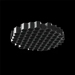 Антибликовая решётка ⌀26мм (Черный) HoneyComb-D26