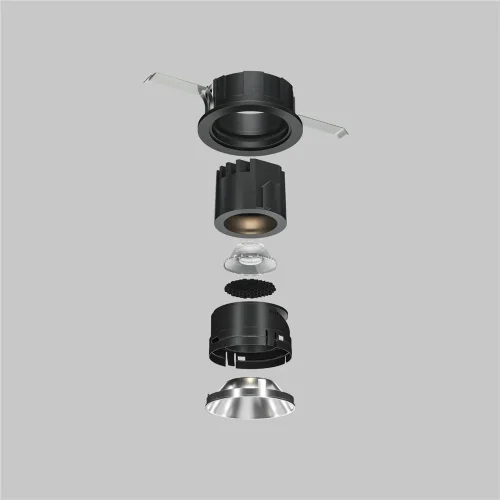 Антибликовая решётка ⌀26мм (Черный) HoneyComb-D26 - фото 7