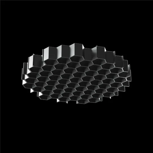 Антибликовая решётка ⌀26мм (Черный) HoneyComb-D26 - фото 2