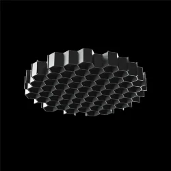 Антибликовая решётка ⌀26мм (Черный) HoneyComb-D26