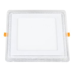 Встраиваемый светодиодный светильник DLS024 12+6W 4200K (038376)