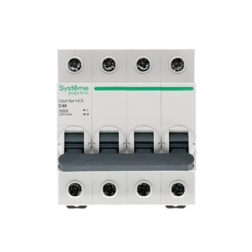 Выключатель автоматический модульный 4п C 40А 4.5кА City9 Set 400В SE C9F34440 - фото 2